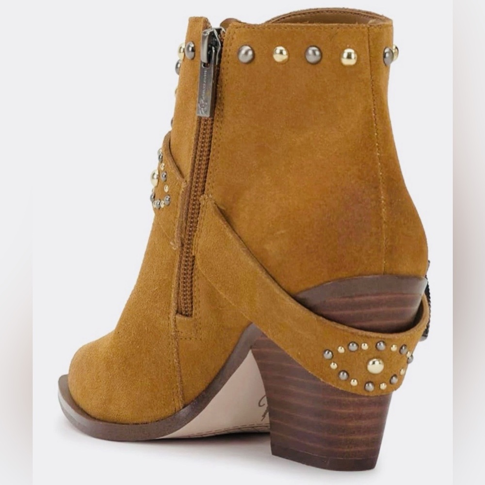 Brand new Jessica Simpson Pivvy Suede Western Ankle Booties 10 - Picture 4 of 7